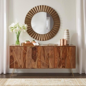 Wooden cabinets with Steel back