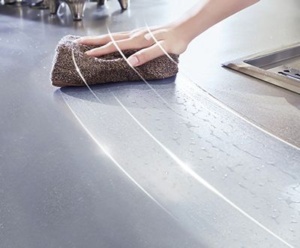 Neat and Clean Stainless Steel Cabinets