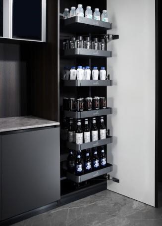  Soft close High Quality Hettich Larder6 tier 