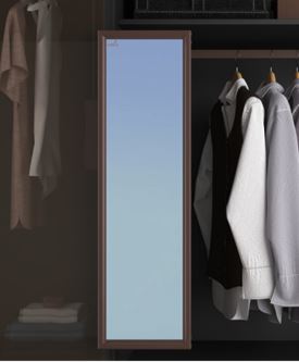 Wardrobe mirror with budget friendly Wooden wardrobes from Grass, Hettich and Blum