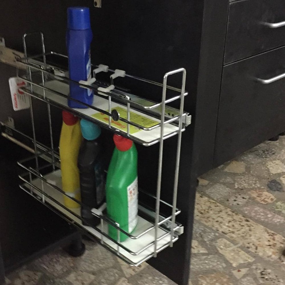 304 Grade Slider Detergent Rack Hettich Kitchen Accessories