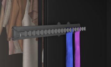 Tie Rack from Hettich and India No 1 Kitchen Manufacturer