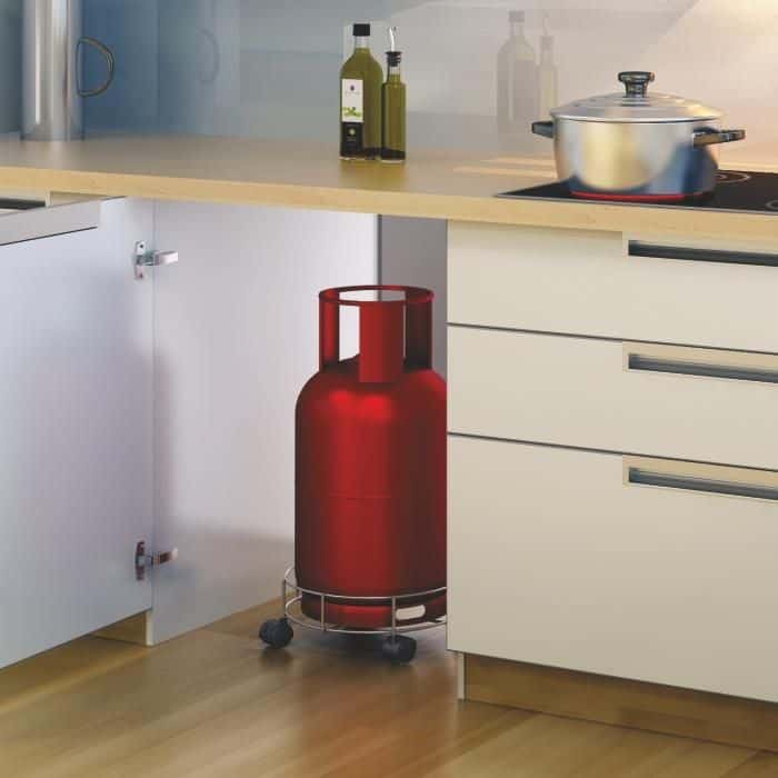 Budget Kitchens with Cylinder trolley